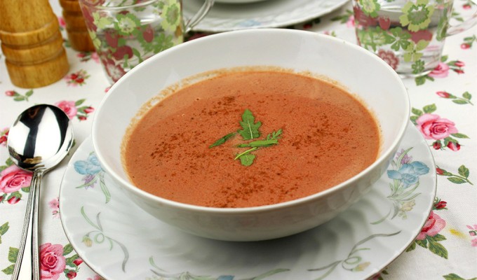 Beetroot and coconut soup