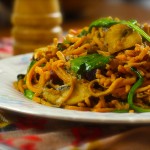 Sweet potato noodle stir fry