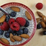 Chia breakfast berry pudding