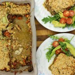 Clean tomato pesto and courgette lasagne