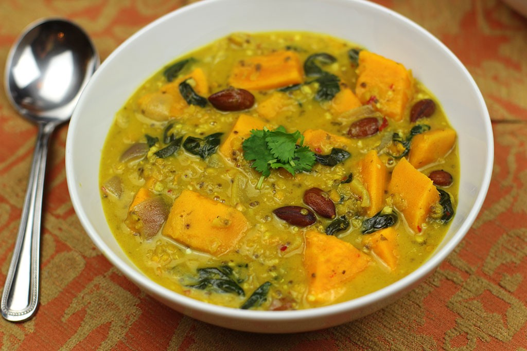 Sweet-potato-and-spinach-dal