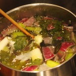 Homemade vegetable stock