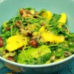 Mango, avocado & nut summer salad