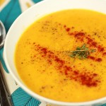 Sweet potato and lentil soup