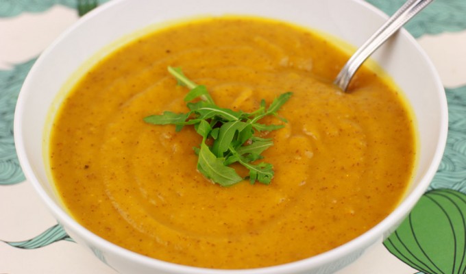 Curried sweet potato soup